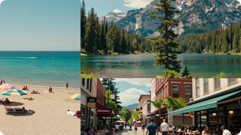 Seasonal Comparison: Coast vs. Mountain vs. City Trips