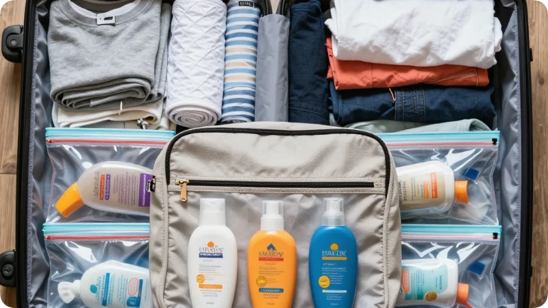 Packing Sunscreen Without Leaks or Explosions
