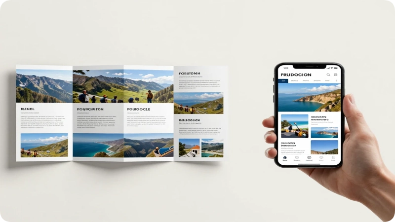 Digital vs. Print Travel Brochures