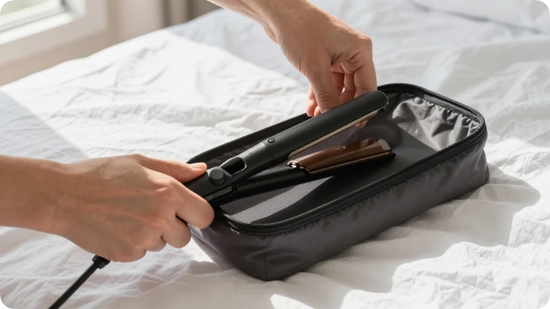 How to Pack Your Flat Iron for a Flight