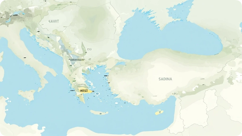 Sardinia Map
