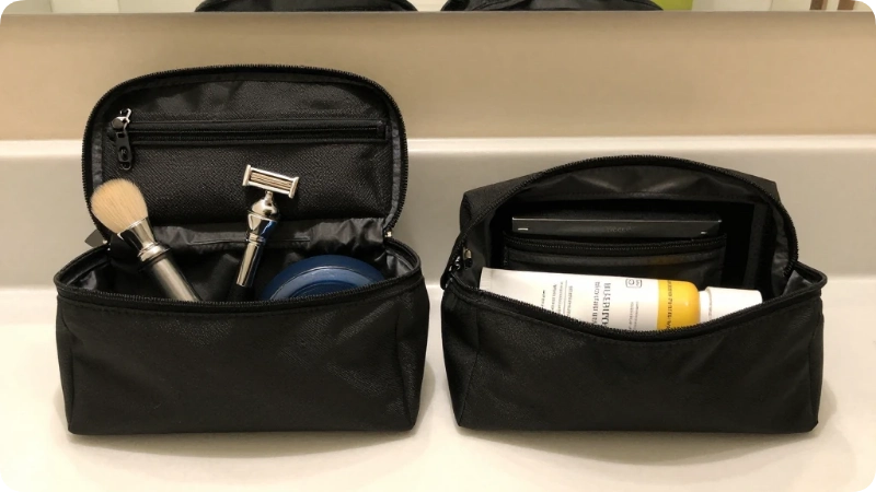 Toiletry Kit for Men vs. Travel Kit for Women