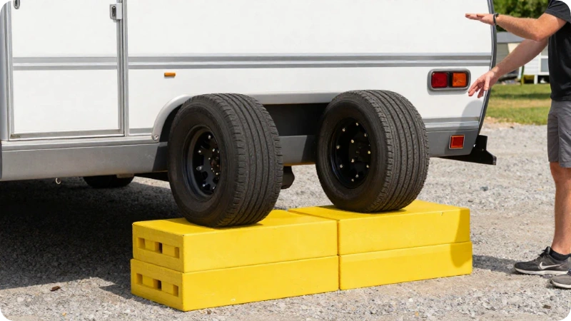 How to Level a Camper on Blocks